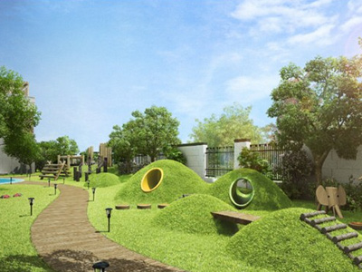 幼兒園景觀設(shè)計(jì)，核心塑造童趣性-金石裝飾幼兒園裝修設(shè)計(jì)